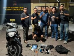 Residivis Pembobol Rumah Ditangkap, Gasak 6 HP dan BPKB di Banda Aceh