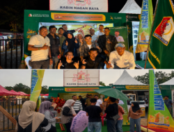 KADIN Nagan Raya Bagikan Durian dan Ketupat untuk Pengunjung Stand, Semarakkan HUT ke-24 Kabupaten