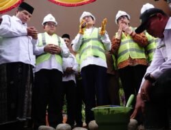 Janji Pascabencana Ditunaikan, Menag Letakkan Batu Pertama MIN 5 Pidie Jaya