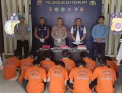 Polres Aceh Tengah Ungkap Jaringan Ganja Lintas Kabupaten, 10 Tersangka Diamankan