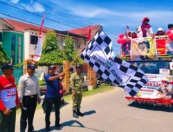 Pawai Karnaval Meriahkan HUT RI ke-81 di Jeunib
