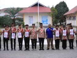Ketua Kwarcab Nagan Raya Raja Sayang Kukuhkan 9 Pramuka Garuda