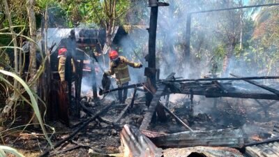 Rumah Kosong di Blang Bintang Aceh Besar Ludes Terbakar