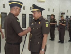 Kajati Aceh Lantik Satria Irawan sebagai Asisten Intelijen