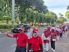 KPT dan Istri Berbaur Bersama Warga PT BNA Ikuti Gerak Jalan Santai
