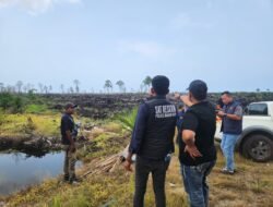 Ditreskrimsus Polda Aceh Periksa Forensik TKP Karhutla di HGU PT GSM