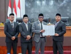 DPRK Nagan Raya Sahkan KUA-PPAS APBK Tahun Anggaran 2027