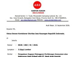 Bank Aceh Dilaporkan ke OJK dan BI