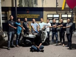 Gelapkan Motor Milik Anggota TNI, Pria 24 Tahun Diamankan Polresta Banda Aceh