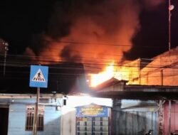 Dua Rumah Kayu di Kemili Aceh Tengah Hangus Terbakar