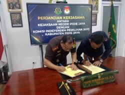KIP Pidie Jaya dan Kejari Teken Perjanjian Kerja Sama, Perkuat Sinergi Kelembagaan