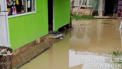 Banjir Rendam Sejumlah Wilayah Aceh Tamiang, Ratusan KK Terdampak